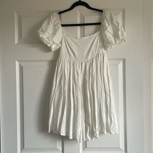 White babydoll dress